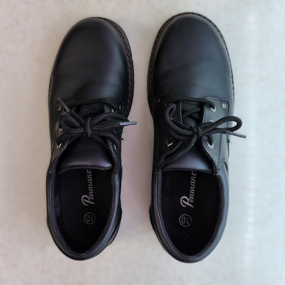 Black Lace up Dress Shoes for Men - Picture 7 of 8